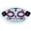 Amscan Maska - Dia De Los Muertos, svietiaca, biela Amscan Maska - Dia De Los Muertos, svietiaca, biela