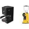 Gaggia Classic UP, black + Eureka Helios 65, yellow Gaggia Classic UP, black + Eureka Helios 65, yellow