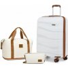 KONO sada 3 kusov cestovnej batožiny - béžovo-hnedá - 39L KONO sada 3 kusov cestovnej batožiny - béžovo-hnedá - 39L
