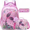 Jasmine Dievčenský školský batoh set 3v1 Little Mermaid 25L Jasmine Dievčenský školský batoh set 3v1 Little Mermaid 25L