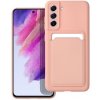 Silikónové puzdro na Samsung Galaxy S21 FE G990 5G Forcell Card ružové Silikónové puzdro na Samsung Galaxy S21 FE G990 5G Forcell Card ružové