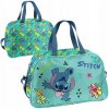 Detská športová taška cez rameno na výlet, motív Stitch, rozprávková mätová farba paso Detská športová taška cez rameno na výlet, motív Stitch, rozprávková mätová farba paso