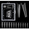 D Nails Dual tipy priesvitné Coffin Almond dual formy 120 ks D Nails Dual tipy priesvitné Coffin Almond dual formy 120 ks