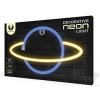 Neon LED Light SATURN yellow blue Bat + USB FLNE11 Forever Light Neon LED Light SATURN yellow blue Bat + USB FLNE11 Forever Light