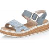 Dámske sandále RIEKER 62760-12 modrá S5 41 Dámske sandále RIEKER 62760-12 modrá S5 41