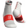 COMPRESSPORT Cyklistické ponožky klasické - TRAINING - biela/červená 39-41 COMPRESSPORT Cyklistické ponožky klasické - TRAINING - biela/červená 39-41