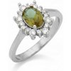 Strieborný prsteň 925 markíza so zultanitom a zirkónmi elegantný r15 Strieborný prsteň 925 markíza so zultanitom a zirkónmi elegantný r15