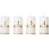Adventné sviečky 2025 zlaté, 4ks - Georg Jensen Adventné sviečky 2025 zlaté, 4ks - Georg Jensen