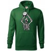 Basketbal kostra - Mikina pánska Cape s kapucňou - S ( Fľaškovozelená ) Basketbal kostra - Mikina pánska Cape s kapucňou - S ( Fľaškovozelená )