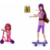 LEAN Toys 14774 Sada bábiky Lucy so skateboardom, fialová LEAN Toys 14774 Sada bábiky Lucy so skateboardom, fialová