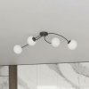 EMIBIG LIGHTING Stropné svietidlo Vibra, opál/čierna, dĺžka 110 cm, sklo, 4 svetlá. - 1398/4 EMIBIG LIGHTING Stropné svietidlo Vibra, opál/čierna, dĺžka 110 cm, sklo, 4 svetlá. - 1398/4