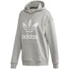 adidas Mikiny Trefoil Hoodie Šedá adidas Mikiny Trefoil Hoodie Šedá