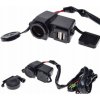 ZÁSUVKA ZAPAĽOVAČA 12V 120W + USB 5V SKÚTER MOTOCYKEL MOPED ŠTVORKOLKA ATV ZÁSUVKA ZAPAĽOVAČA 12V 120W + USB 5V SKÚTER MOTOCYKEL MOPED ŠTVORKOLKA ATV