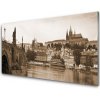 Obraz na skle Praha most krajina 100x50 cm Obraz na skle Praha most krajina 100x50 cm