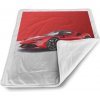 Sablio Deka pre bábätko Ferrari na červeno-bielej - 90x120 cm Sablio Deka pre bábätko Ferrari na červeno-bielej - 90x120 cm