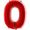 Grabo Nafukovací balónek číslo 0 červený 102cm extra velký