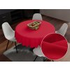 Biante Dekoračný okrúhly obrus Rongo RG-060 Červený Ø 120 cm Biante Dekoračný okrúhly obrus Rongo RG-060 Červený Ø 120 cm
