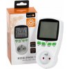 Merač spotreby energie do zásuvky 16A 3680W LCD displej KOBI Merač spotreby energie do zásuvky 16A 3680W LCD displej KOBI
