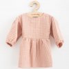 Dojčenské mušelínové šaty New Baby Comfort clothes ružová, veľ. 62 (3-6m)