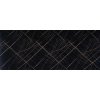 Mramorový nástenný panel z PVC v hlbokej čiernej farbe s diagonálnymi zlatými líniami a pravidelným vzorom, 3011-120x280 cm. Mramorový nástenný panel z PVC v hlbokej čiernej farbe s diagonálnymi zlatými líniami a pravidelným vzorom, 3011-120x280 cm.