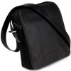 Hexagona Príručná taška na rameno nylon-koža čierna