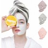 KONO 3 ks turban - uterák na vysušenie vlasov z mikrovlákna - 3 farby - pruhovaný KONO 3 ks turban - uterák na vysušenie vlasov z mikrovlákna - 3 farby - pruhovaný