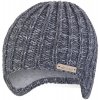 LITTLE ANGEL Čiapka pletená na uši Outlast tm.šedá melír