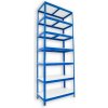 Kovový regál policový Biedrax 50 x 60 x 210 cm, modrý - 7 políc biele lamino 12mm Kovový regál policový Biedrax 50 x 60 x 210 cm, modrý - 7 políc biele lamino 12mm