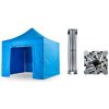 Nožnicový párty stan 3x3 m TENTino BIG HEXAGON EXTREME Farba opláštenia: 12A - SVETLO MODRÁ Nožnicový párty stan 3x3 m TENTino BIG HEXAGON EXTREME Farba opláštenia: 12A - SVETLO MODRÁ