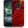 Picasee silikónový prehľadný obal pre Nokia 7.2 - Red Picasee silikónový prehľadný obal pre Nokia 7.2 - Red