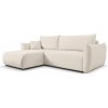 Wilsondo Rohová rozkladacia sedačka Allora - krémová Strana: Ľavá Wilsondo Rohová rozkladacia sedačka Allora - krémová Strana: Ľavá