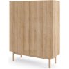 KOMODA VYSOKÁ MARCIO DUB RIVIERA + MRAMOR 97 cm KOMODA VYSOKÁ MARCIO DUB RIVIERA + MRAMOR 97 cm