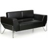 Kožená sedačka SPIDER, 2 miesta, čierna Kožená sedačka SPIDER, 2 miesta, čierna
