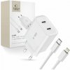 Sieťová nabíjačka na mobil a tablet Tech-Protect C20W 2-Port Network Charger PD20W + Lightning Cable White Sieťová nabíjačka na mobil a tablet Tech-Protect C20W 2-Port Network Charger PD20W + Lightning Cable White