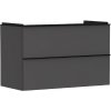 Hansgrohe Xelu Q - Umývadlová skrinka, 63x98x50 cm, 2 zásuvky, matná sivá/matná čierna 54032670 Hansgrohe Xelu Q - Umývadlová skrinka, 63x98x50 cm, 2 zásuvky, matná sivá/matná čierna 54032670