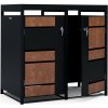 Blumfeldt BinSafe box na odpadky 2 odpadkové koše 240 l pozinkovaná oceľ KG29-2door-rust-pl Blumfeldt BinSafe box na odpadky 2 odpadkové koše 240 l pozinkovaná oceľ KG29-2door-rust-pl