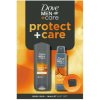 Dove Men+Care Sandalwood sprchovací gél 250 ml + deospray 150 ml + peňaženka darčeková sada Dove Men+Care Sandalwood sprchovací gél 250 ml + deospray 150 ml + peňaženka darčeková sada