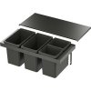 VS ENVI Flex Systém na třídění odpadu KB 900 mm, 2×22/2×10 litrů, lava VS ENVI Flex Systém na třídění odpadu KB 900 mm, 2×22/2×10 litrů, lava