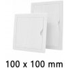 Plastové revízne dvierka 100 x 100 mm s montážnym golierom MIKAWI 59-1316 Plastové revízne dvierka 100 x 100 mm s montážnym golierom MIKAWI 59-1316