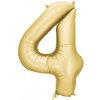 Party Deco Balón Číslo 4 Zlatý 86 cm