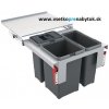 Výsuvný smetný kôš Garbo 50-3 500 mm (1 x 8l + 2 x 12l s uchytením čela) Výsuvný smetný kôš Garbo 50-3 500 mm (1 x 8l + 2 x 12l s uchytením čela)