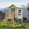 Kurin.sk |Záhradný domček pre deti na platforme Vanda2|130 cm x 130 cm x 155 cm Farba: Olivovo-zelená, Farba platformy: Prírodná Kurin.sk |Záhradný domček pre deti na platforme Vanda2|130 cm x 130 cm x 155 cm Farba: Olivovo-zelená, Farba platformy: Prírodná
