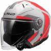 LS2 Helmets LS2 OF603 INFINITY II FOCUS GREY RED-06 LS2 Helmets LS2 OF603 INFINITY II FOCUS GREY RED-06