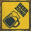 Ceduľa Beer Zone 30x30 cm Plechová tabuľa Ceduľa Beer Zone 30x30 cm Plechová tabuľa