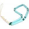 Púzdro Guess prívesok GUSTPEARP Phone Strap modré Heishi Beads Púzdro Guess prívesok GUSTPEARP Phone Strap modré Heishi Beads