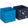 Atmosphera for Kids Súprava boxov na hračky vesmír modrý 2 ks 193999D Atmosphera for Kids Súprava boxov na hračky vesmír modrý 2 ks 193999D