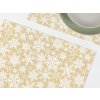 Dreamy Linens Vianočné prestieranie bavlnené béžové Snehové Vločky 35x45 cm