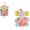 Teddies Slon naťahovací hrací strojček hrkálka plyš Teddies Slon naťahovací hrací strojček hrkálka plyš