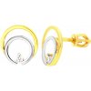 iBrill Zlaté šrubovacie náušnice v tvare kruhu - 2.64 g 56672 iBrill Zlaté šrubovacie náušnice v tvare kruhu - 2.64 g 56672