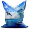 Sablio Sedací vak Delfíny vo vlnách - 200x140 cm Sablio Sedací vak Delfíny vo vlnách - 200x140 cm